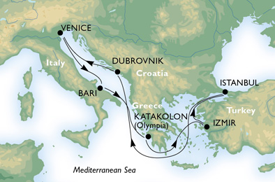 MEDITERRANEAN - Italy, Greece, Turkey, Croatia