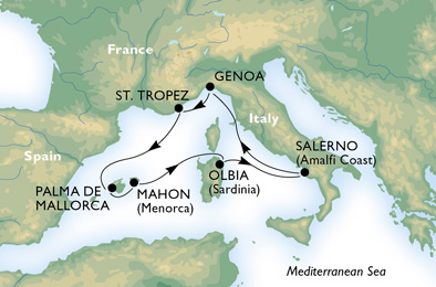 MEDITERRANEAN - Italy, France, Spain