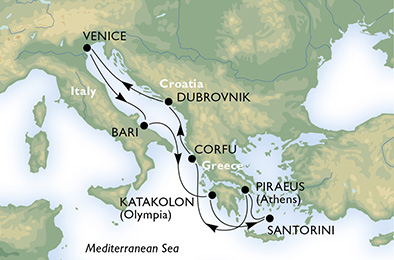 MEDITERRANEAN - Italy, Greece, Croatia